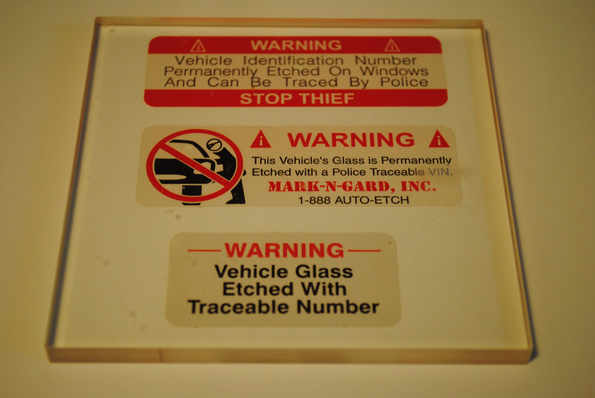 VIN Etching Stencils, 3.5 inch x 1.5 inch MarkNGard